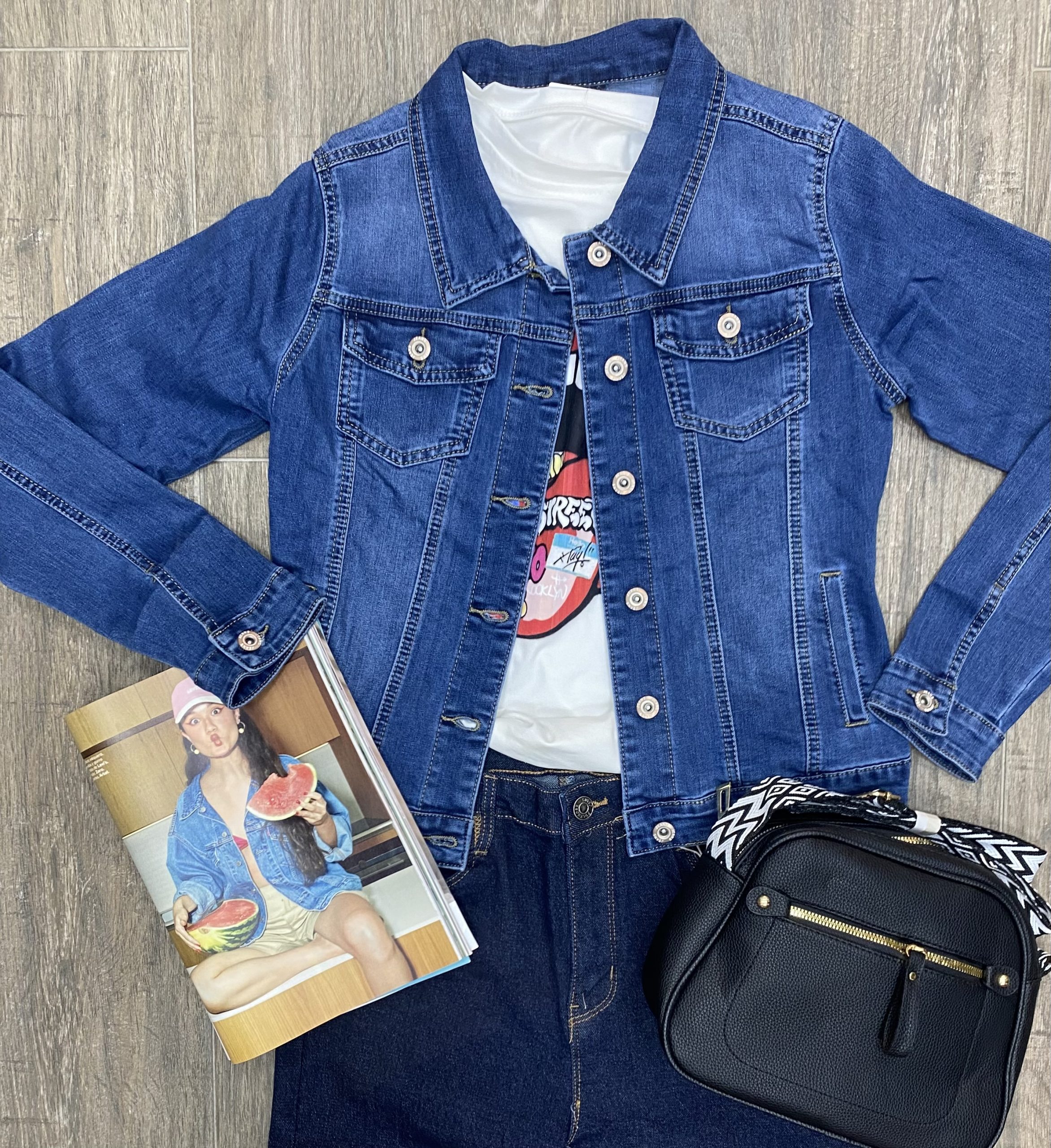 CAZADORA VAQUERA MUJER FOLY ROSE- CORTA