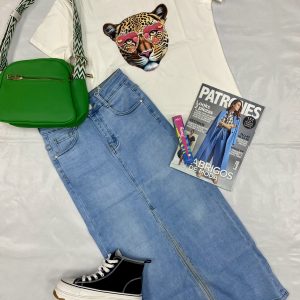 FALDA VAQUERA MUJER FOLY ROSE