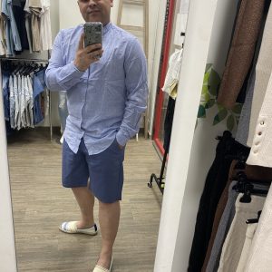 CAMISA HOMBRE LINO - AZUL