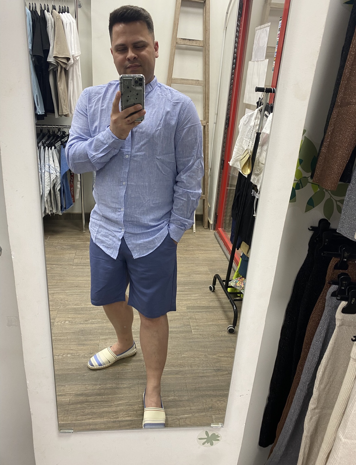 PANTALON LINO BERMUDA - HOMBRE - Imagen 2