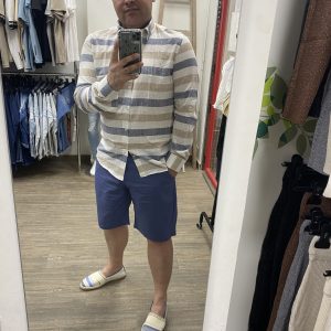 CAMISA LINO HOMBRE - RAYAS