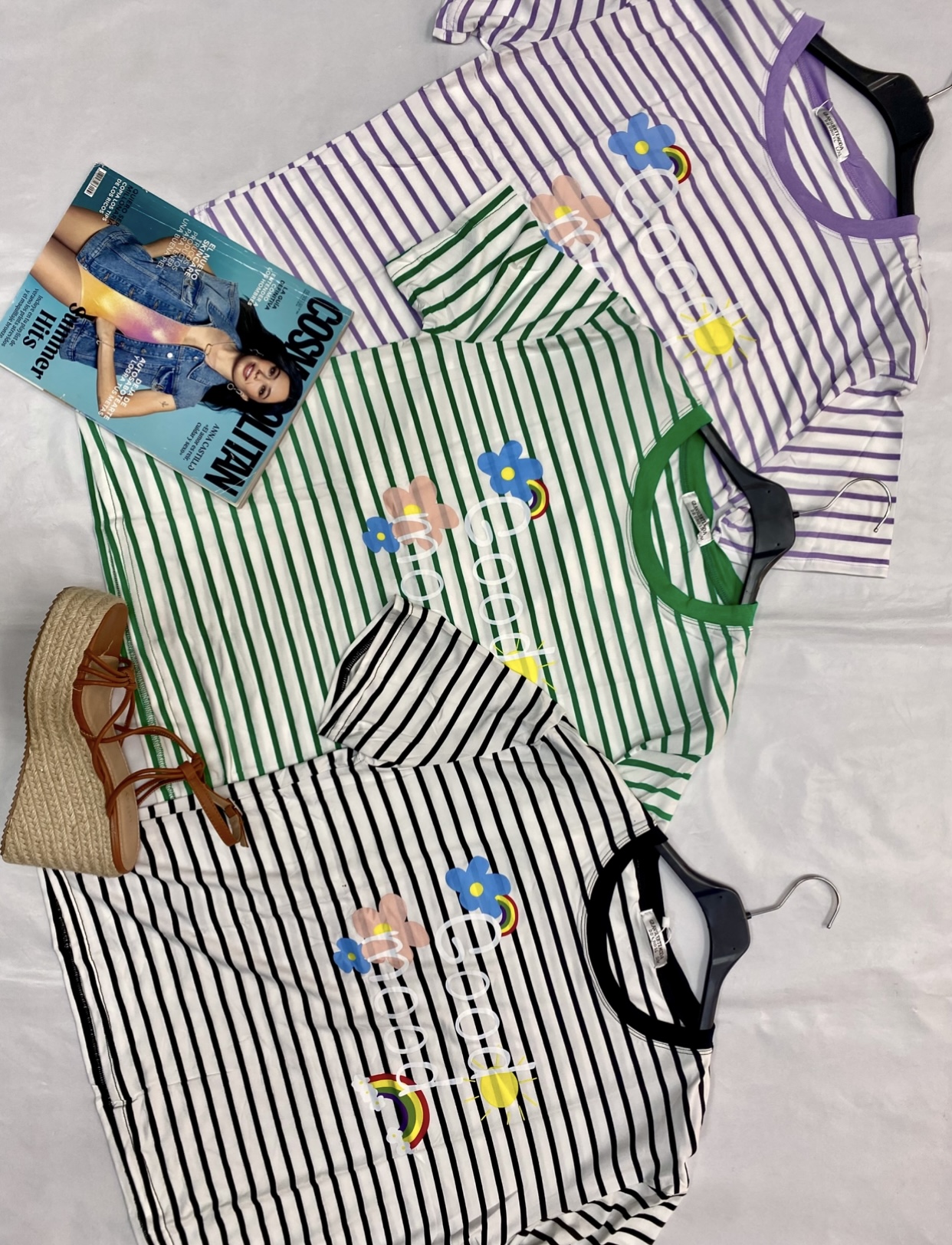 CAMISETA MUJER RAYAS