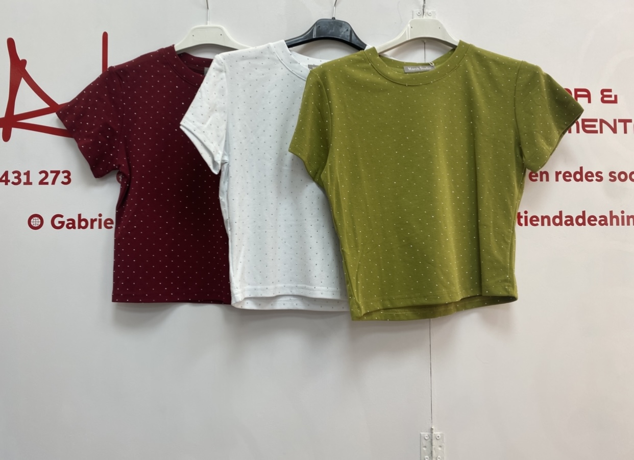 CAMISETA BRILLANTES MANGA CORTA