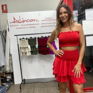 CONJUNTO PLISADO: FALDA y TOP