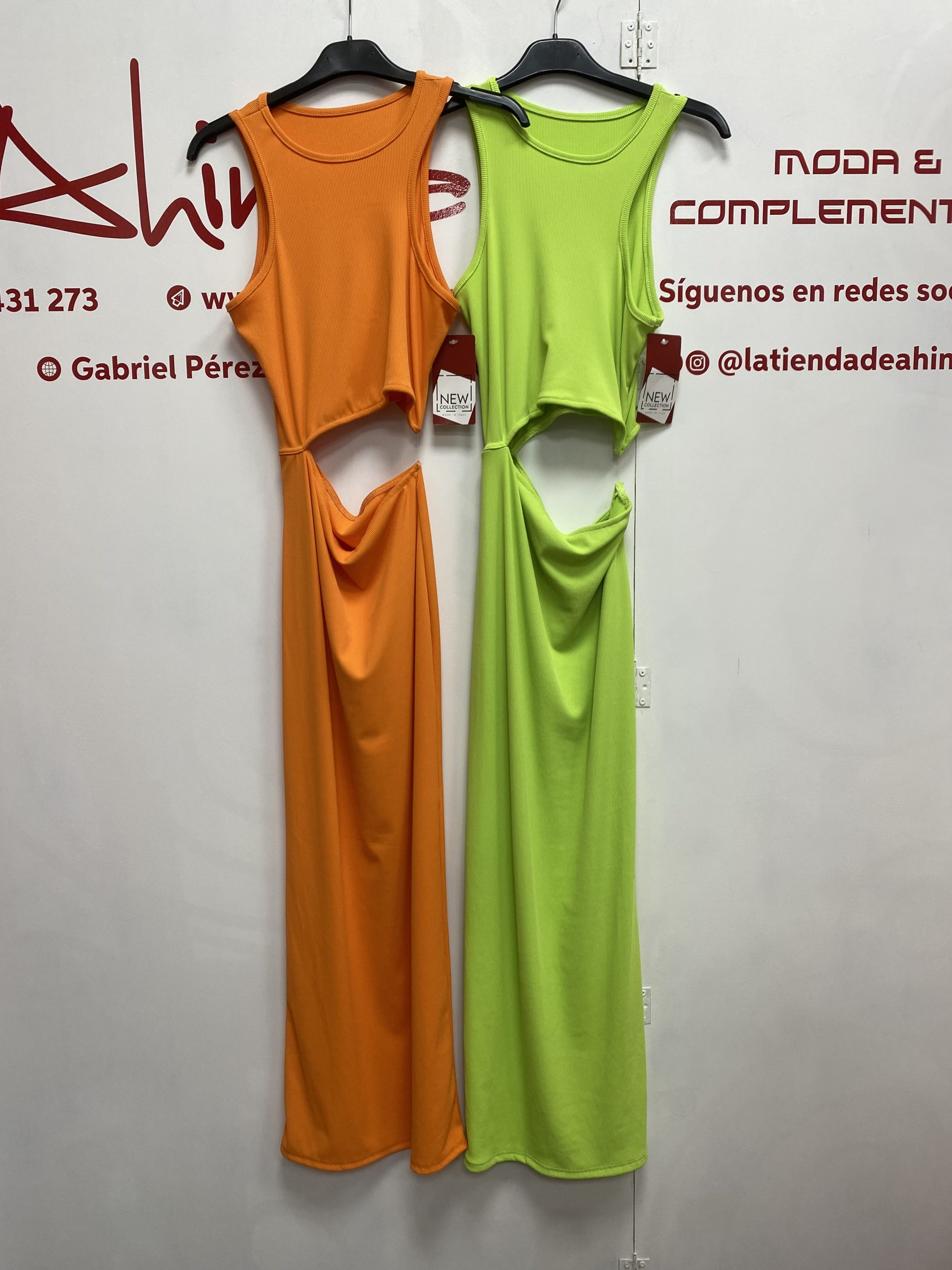 VESTIDO BASICO CANALE ABERTURA FLUOR