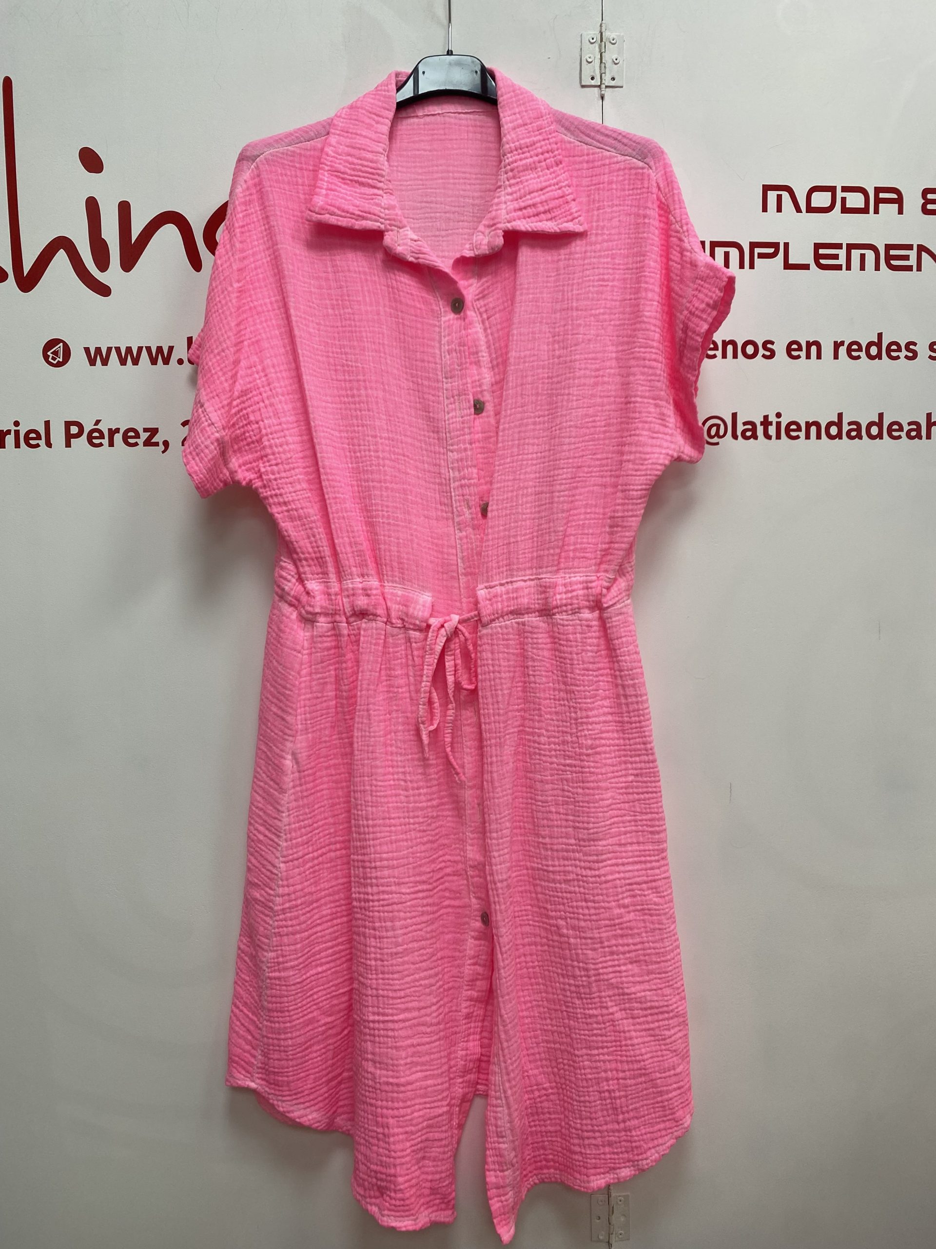 VESTIDO CAMISERO FLUOR - Imagen 4