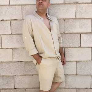 BERMUDA LINO HOMBRE- BACKER