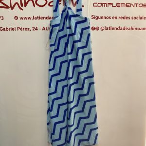 VESTIDO ESTAMPADO AZUL