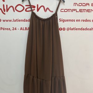 VESTIDO BASICO MARRON
