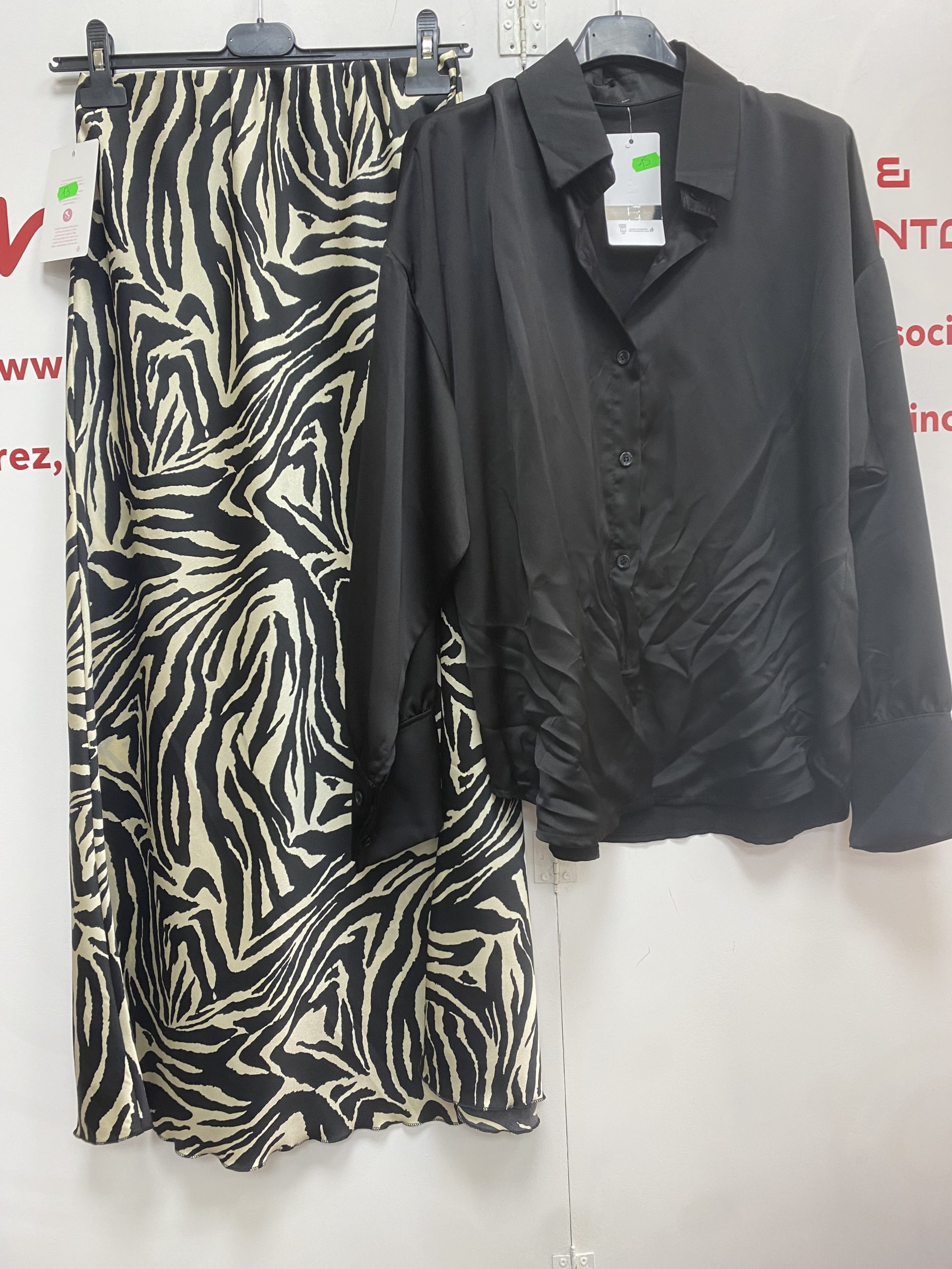 FALDA RASO - ANIMAL PRINT y CEBRA