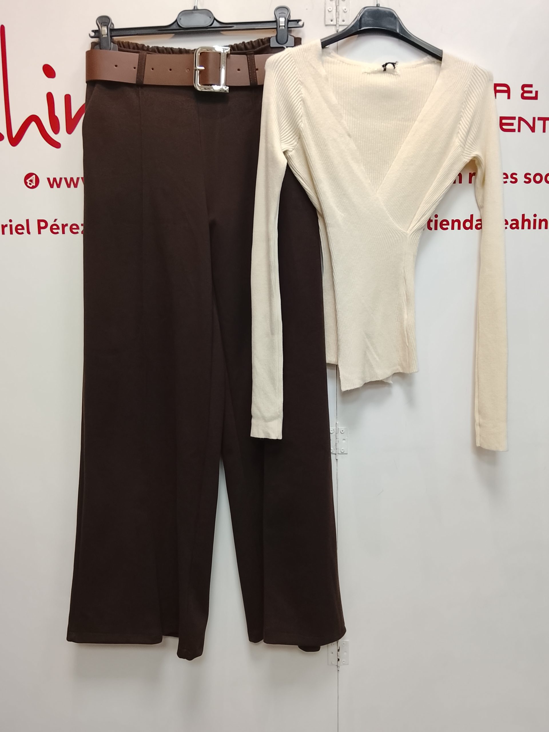 PANTALON MUJER PINZAS - CINTURON - Imagen 3