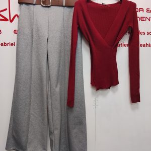 PANTALON MUJER PINZAS - CINTURON