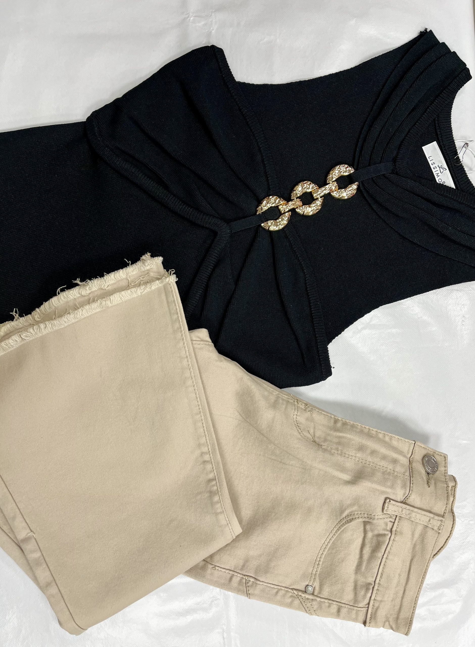 CAMISETA MUJER - CADENA ORO