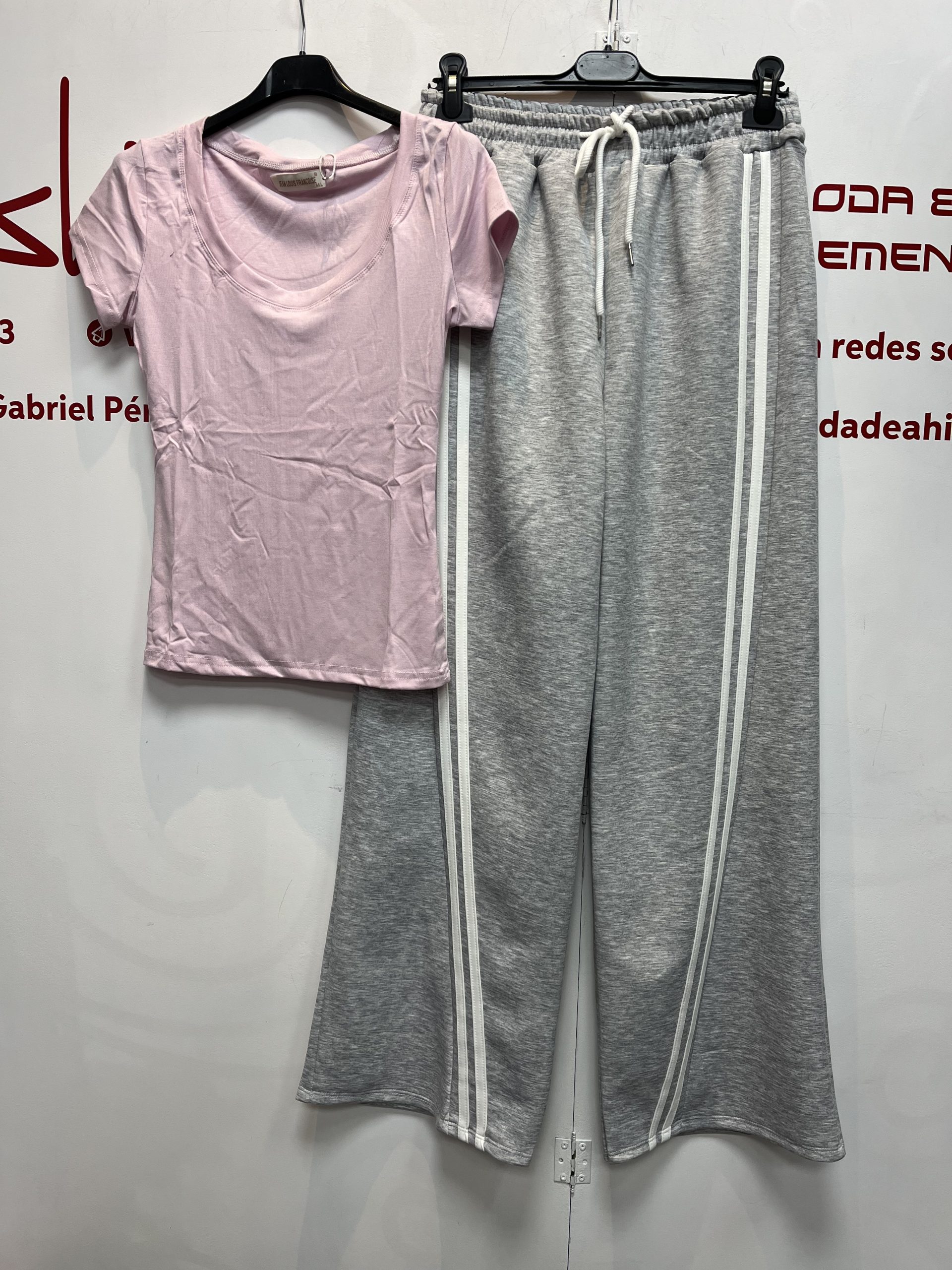PANTALON DEPORTIVO RAYAS MUJER- PASTEL - Imagen 4