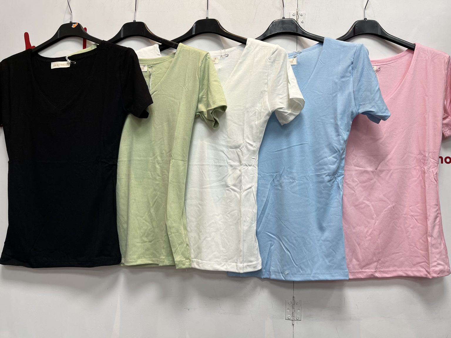 CAMISETA BASICA MUJER PICO - JEANLOUIS